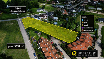 Działka 3851m2 Zaścianki — widok główny