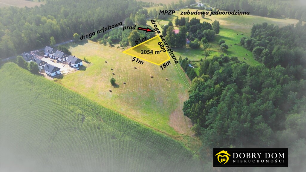 Działka budowlana 2054 m² | MPZP