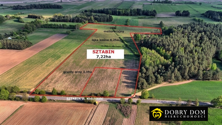 Działka Sprzedaż Sztabin 1