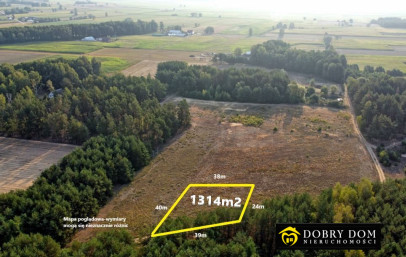 Działka 1314m2 Góra — zdjęcie od frontu