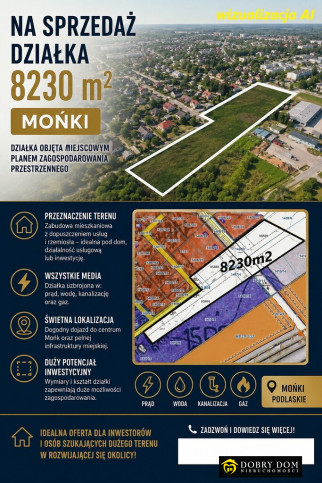 Działka Sprzedaż Mońki 1