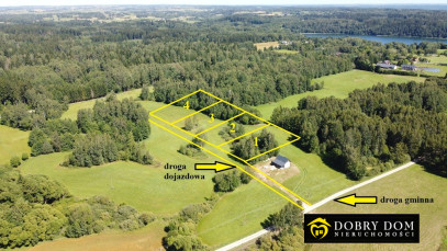 Działka 3012m2 Mierkinie — zdjęcie od frontu