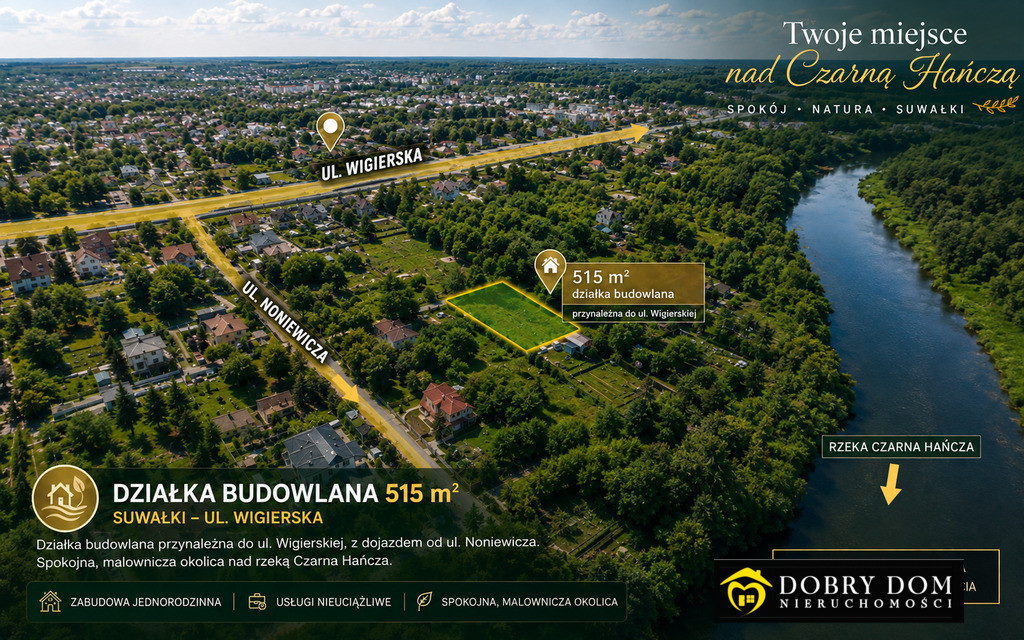 Działka budowlana Centrum/Rzeka/Suwalski Zalew