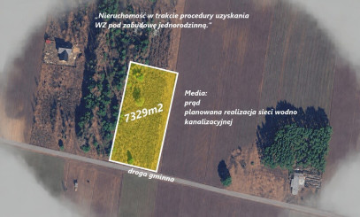 Działka 7329m2 Ogrodniczki - widok główny