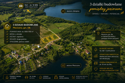 Działka 1225m2 Płociczno - widok główny
