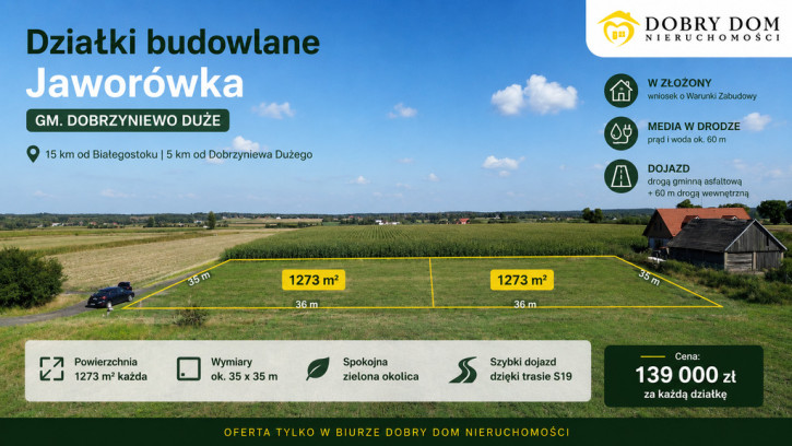 Działka Sprzedaż Jaworówka 1