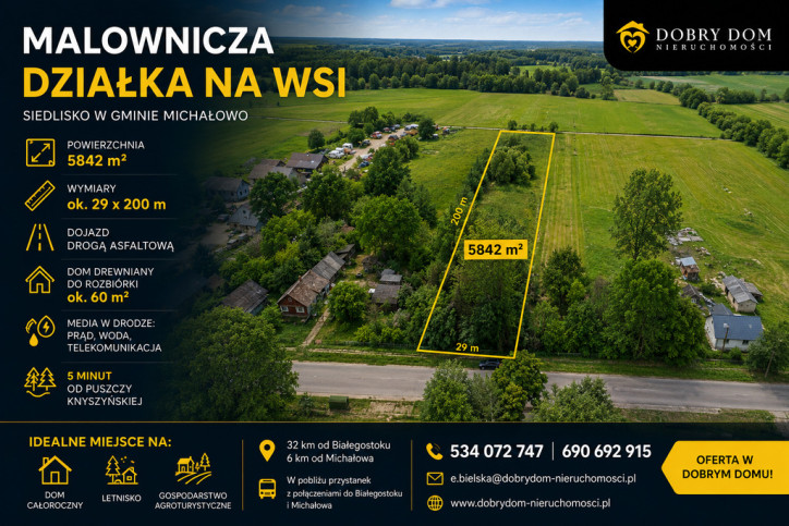 Działka Sprzedaż Michałowo 1