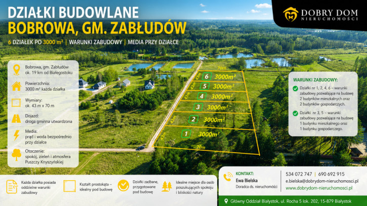 Działka Sprzedaż Bobrowa 1