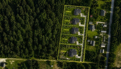 Działka 1111m2 Białowieża - zdjęcie od frontu