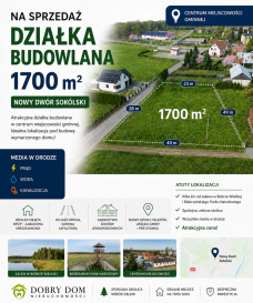 Działka 1700m2 Nowy Dwór — widok główny