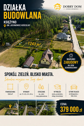 Działka Sprzedaż Księżyno 1
