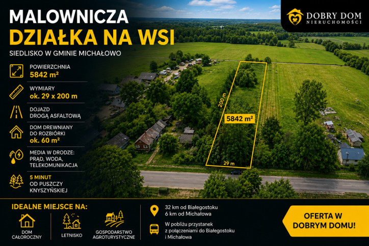 Działka Sprzedaż Michałowo 1