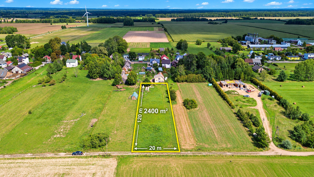 Działka rolna 2400m2 w Dobrzyniówce gmina Zabłudów