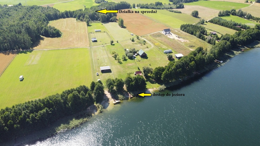 Działka zalesiona 300 m od jeziora 18 km&hellip;