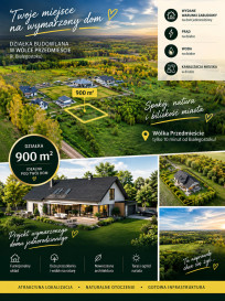 Działka 900m2 Wólka-Przedmieście - zdjęcie od frontu