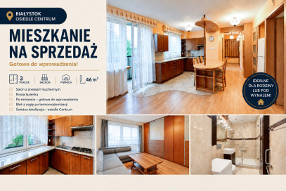 Mieszkanie 46m2 Białystok — widok główny