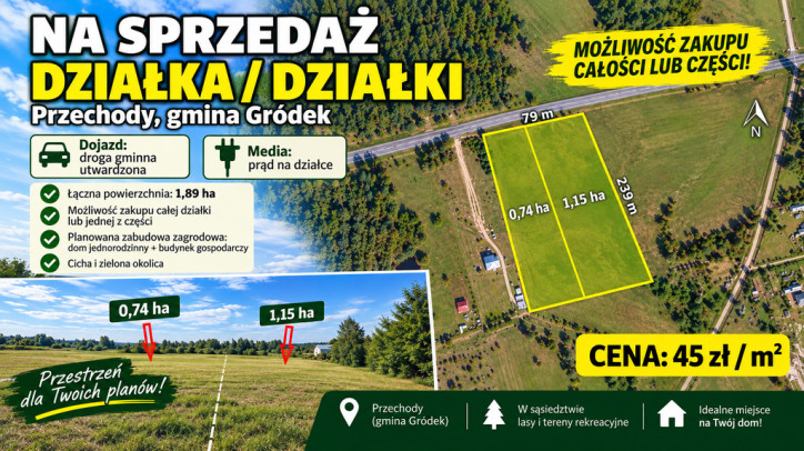 Działka Sprzedaż Przechody 1
