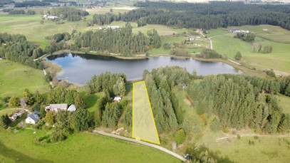Działka 2858m2 Osinki — zdjęcie od frontu