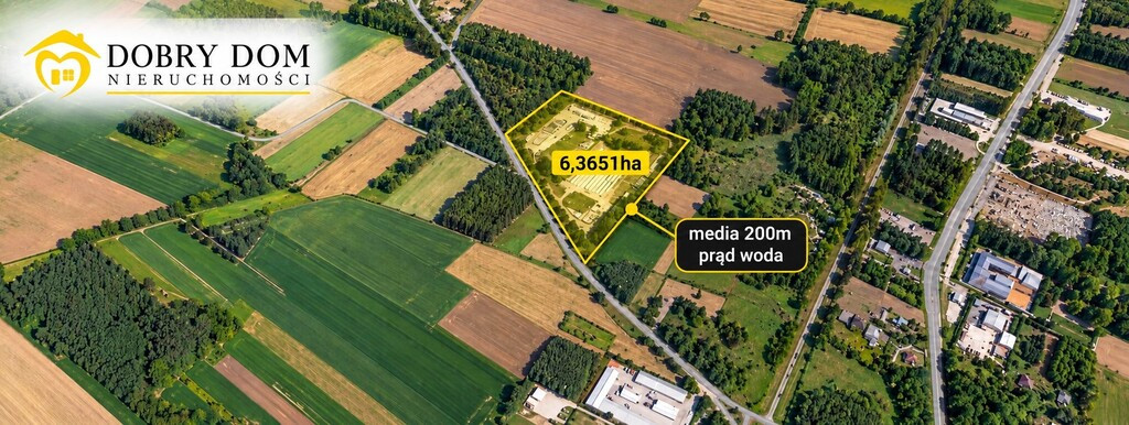 Działka przemysłowa 6,36 ha