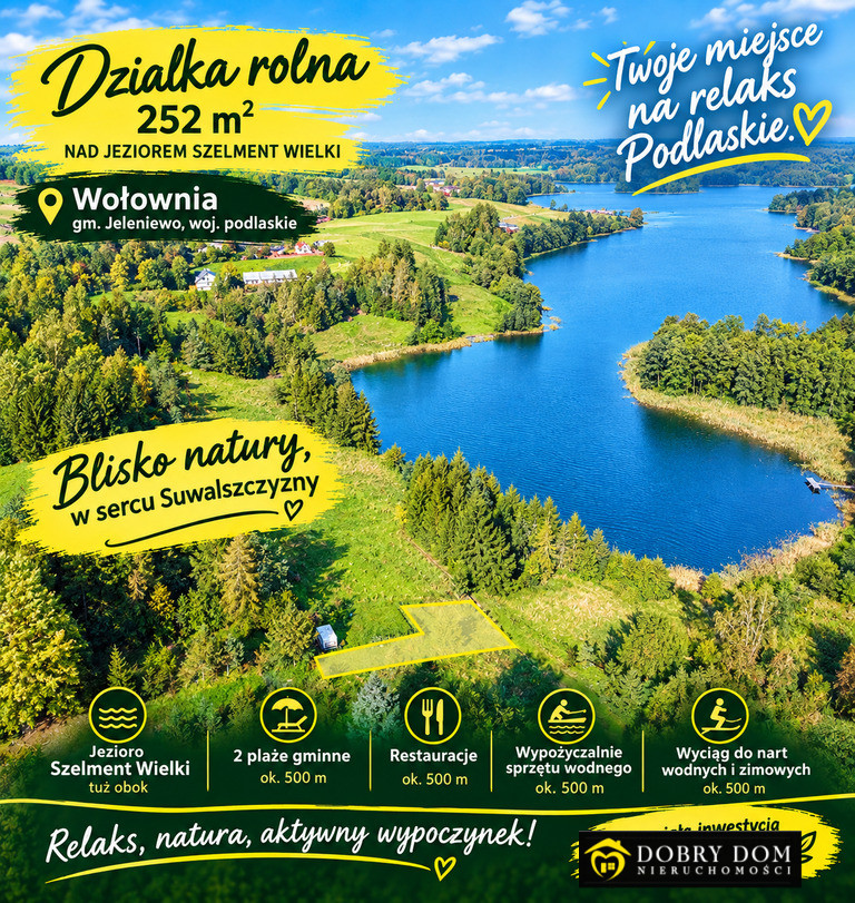 Działka nad Jeziorem /Suwalszczyzna/Okazja!