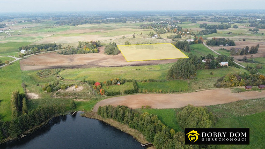 Piękna działka rolna 4,1 ha nad jeziorem-gmina Giby