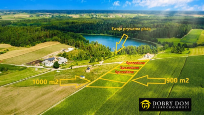 Działka 900m2 Bakałarzewo - zdjęcie od frontu