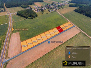 Działka 1322m2 Kołaki Kościelne - widok główny