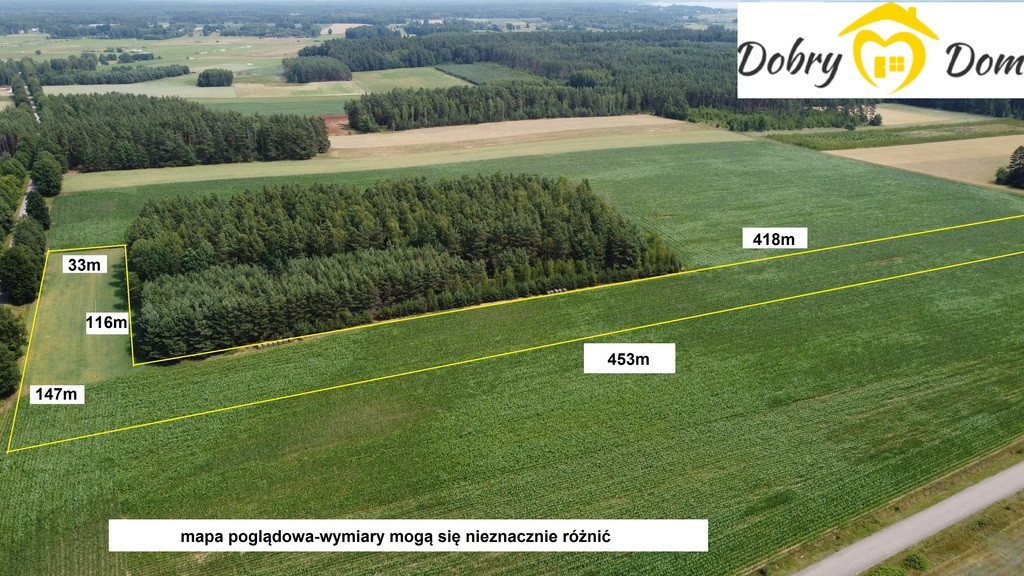 **DUŻA DZIAŁKA ROLNA**1,71HA**,